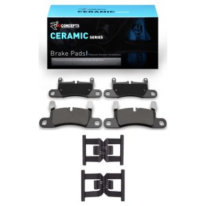 Porsche Cayenne Brake Pads - Rear - R1 Concepts - Ceramic - `11-`18